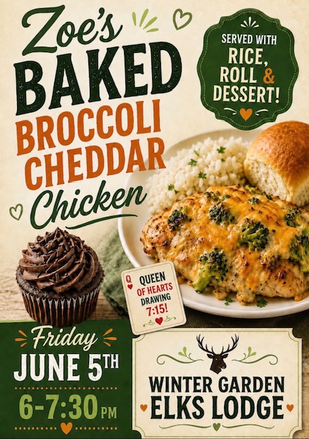 Zoe’s Baked Broccoli Cheddar Chicken