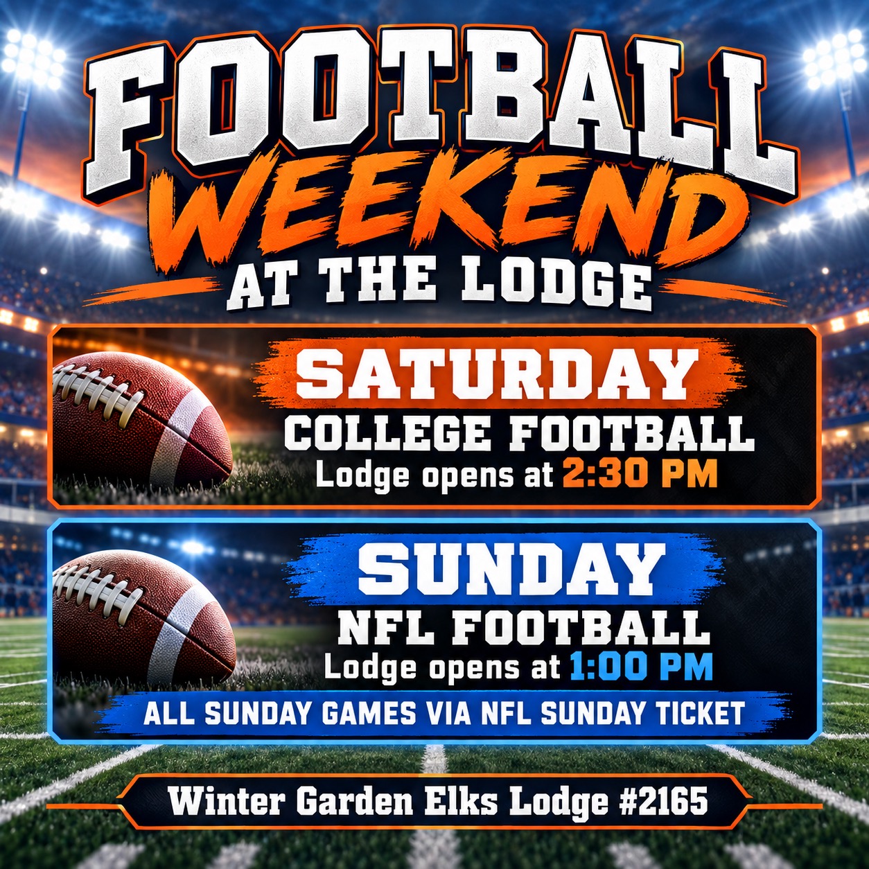 Pro Football at the Lodge