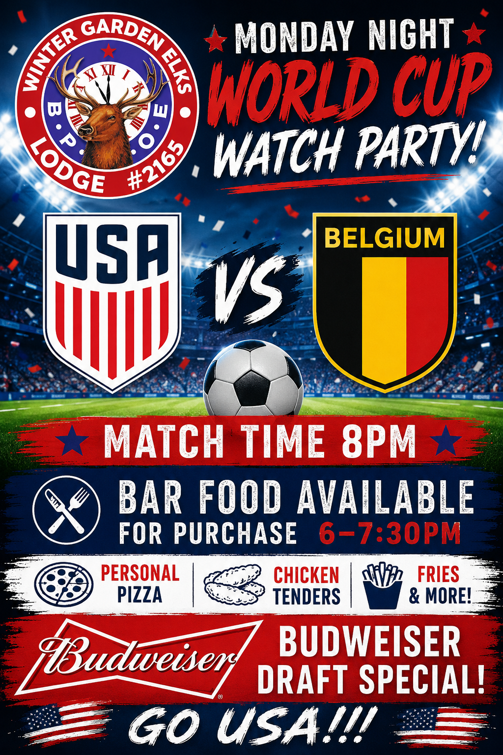 World Cup : USA vs Belgium