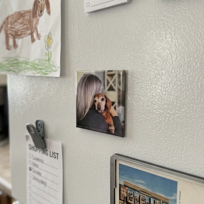 2”x2” Custom Photo Magnet - NOT Wearable